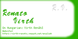 renato virth business card